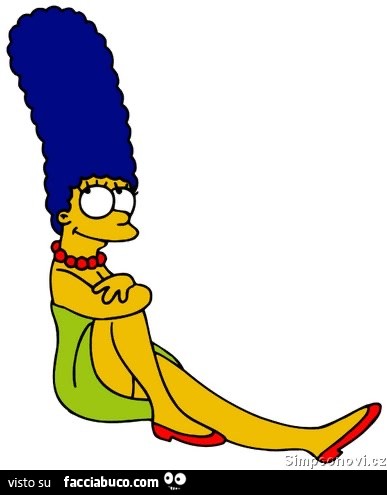 Marge Simpson seduta