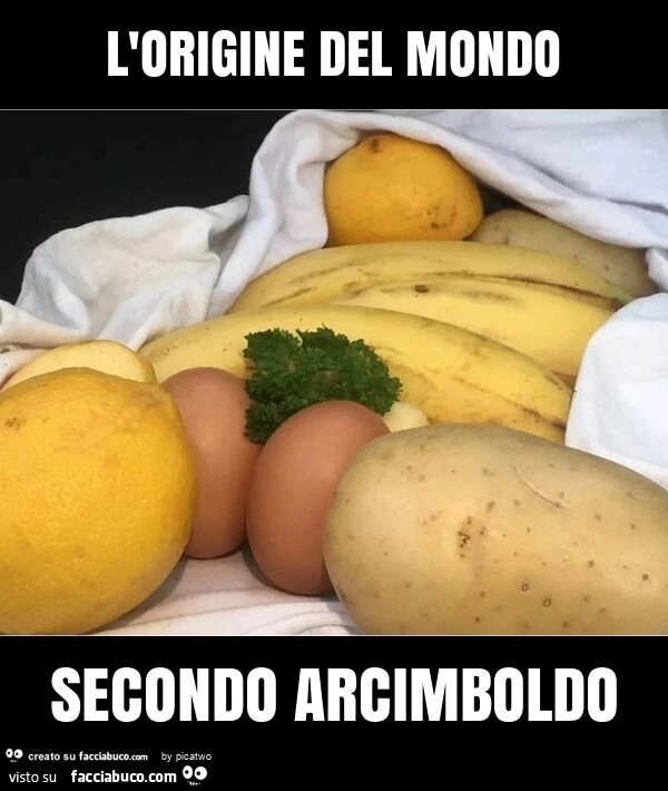 L'origine del mondo secondo arcimboldo