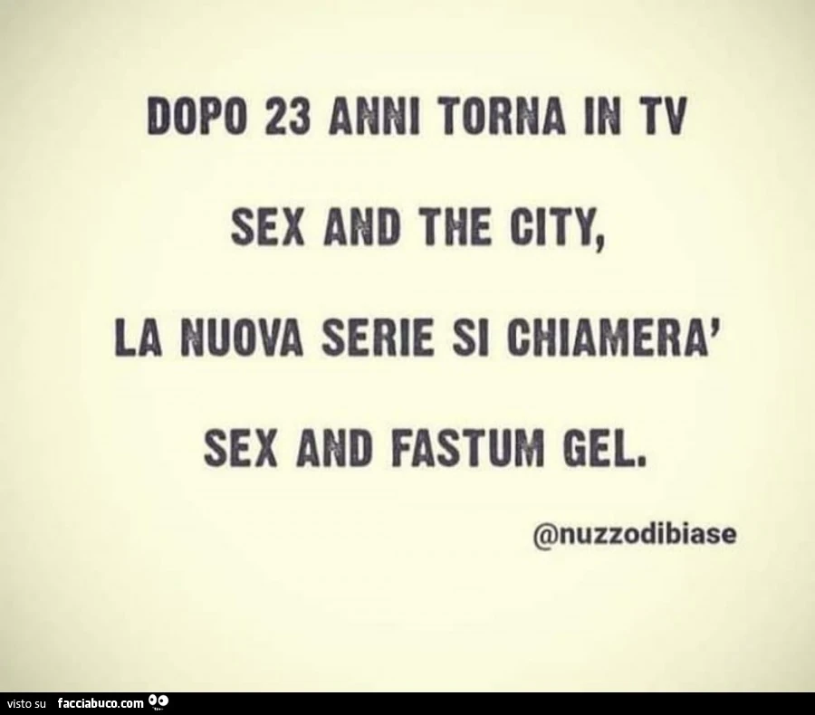 Dopo 23 anni torna in tv sex and the city, la nuova serie si chiamerร sex and fastum gel