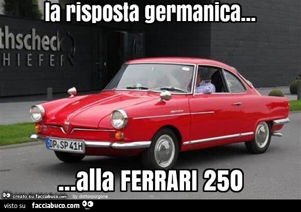 La risposta germanica… alla ferrari 250