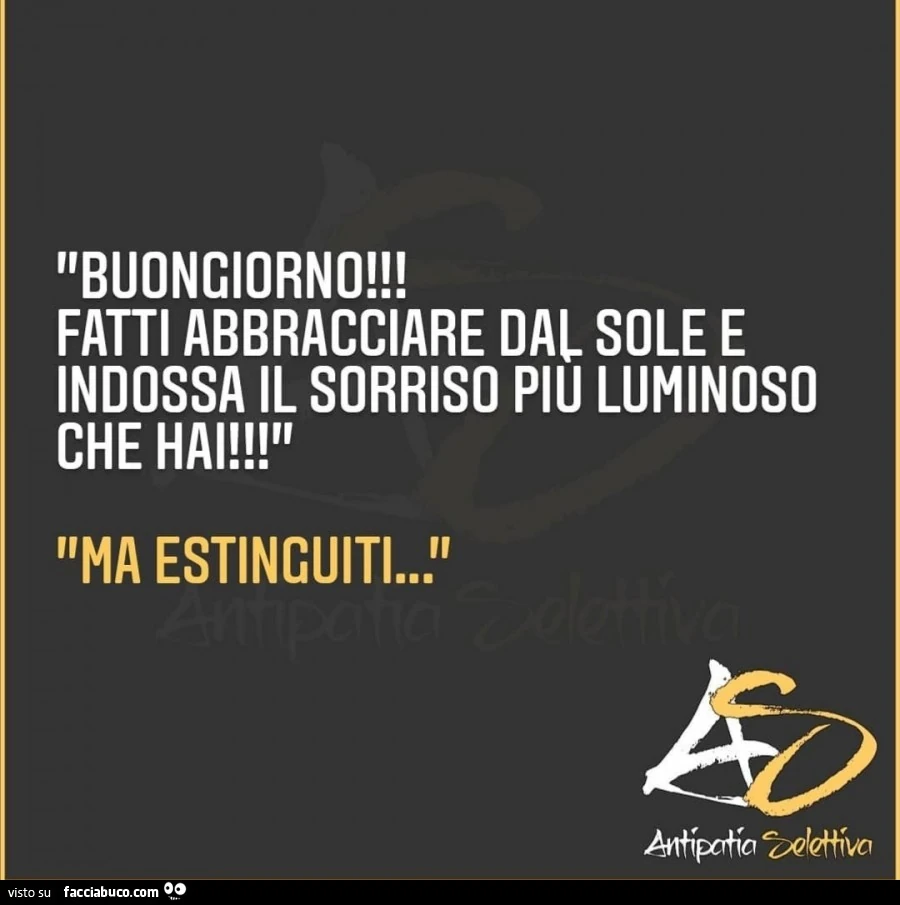 Buongiorno… vaccata pubblicata da Iris - Facciabuco.com