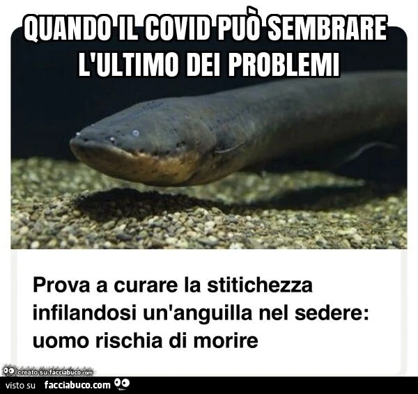 Quando il covid può sembrare l'ultimo dei problemi