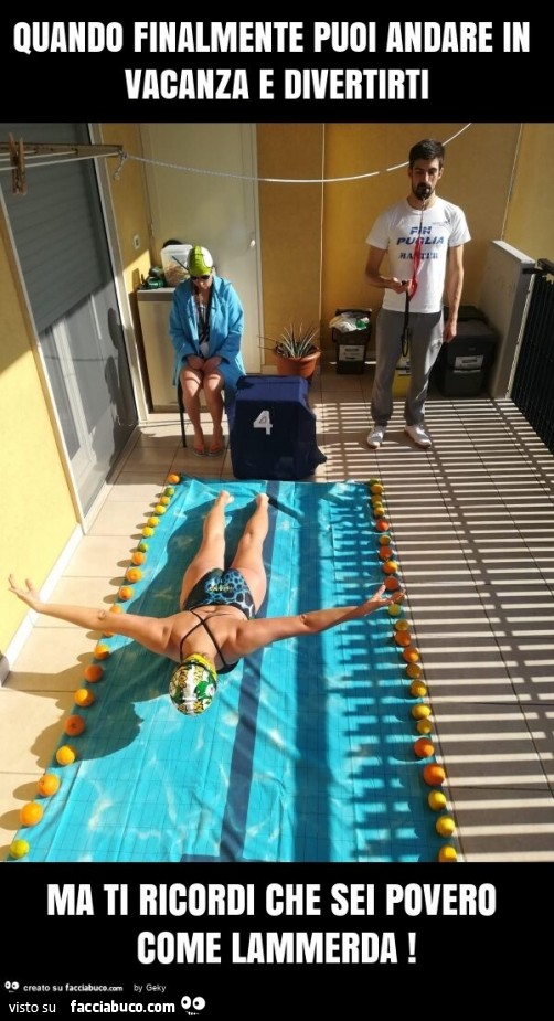 Quando finalmente puoi andare in vacanza e divertirti ma ti ricordi che sei povero come lammerda