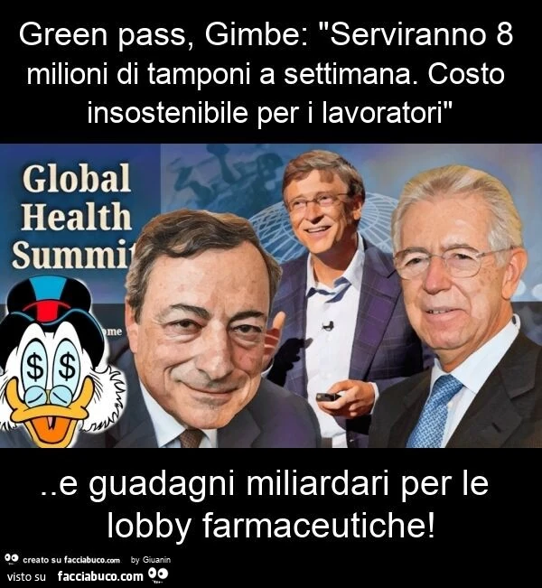 Green pass, gimbe: "serviranno 8 milioni di tamponi a settimana. Costo insostenibile per i lavoratori". E guadagni miliardari per le lobby farmaceutiche