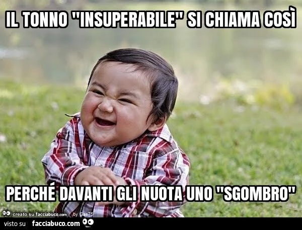 Il tonno "insuperabile" si chiama così perché davanti gli nuota uno "sgombro"