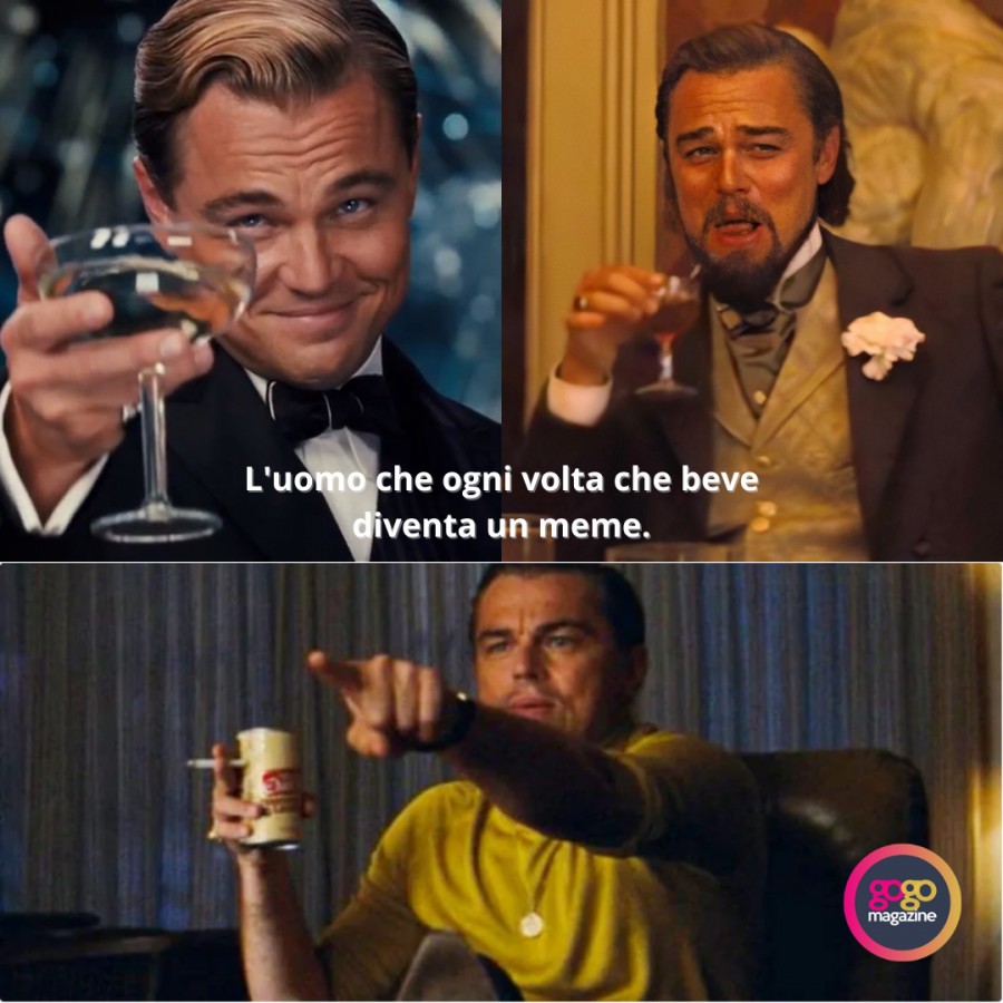 Leonardo Di Caprio quando beve diventa un meme