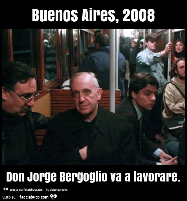 Buenos aires, 2008 don jorge bergoglio va a lavorare