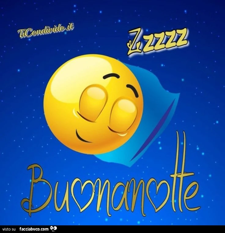 Zzzzz Buonanotte smile
