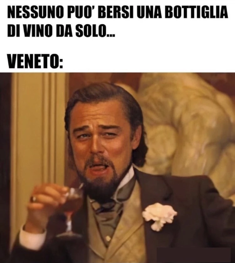 Nessuno beve bottiglia vino da solo