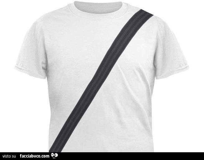 T-shirt con cintura di sicurezza