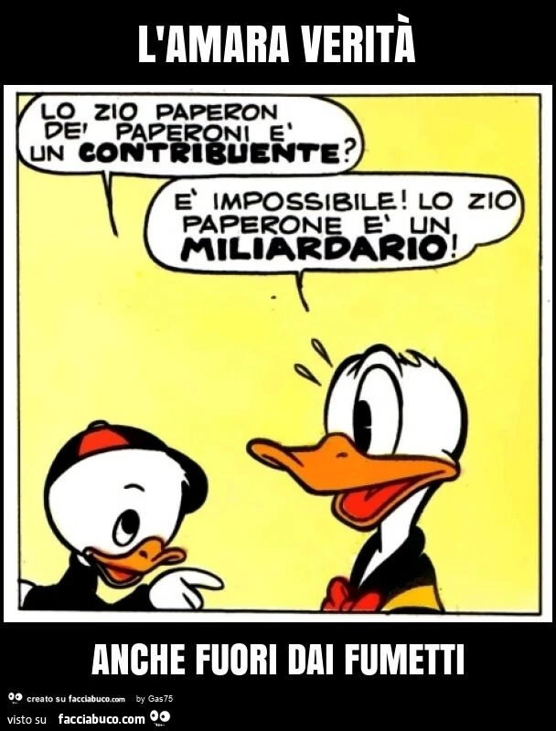 L'amara verità anche fuori dai fumetti