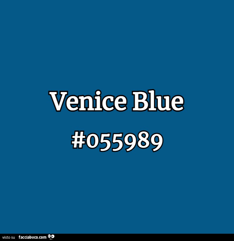 Venice blue #055989