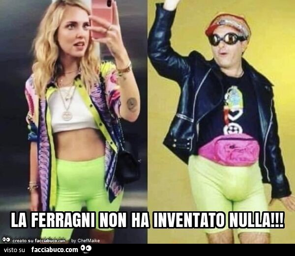 La ferragni non ha inventato nulla
