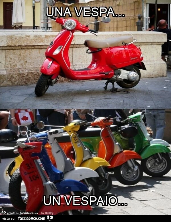 Una vespa&hellip; un vespaio