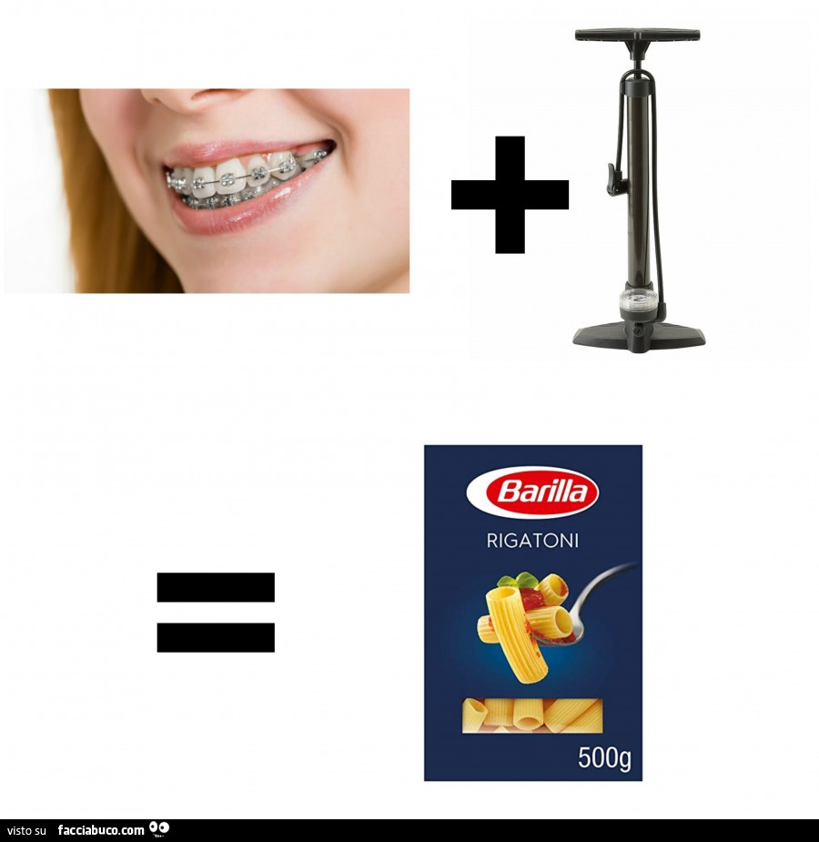 Apparecchio pompa rigatoni rebus