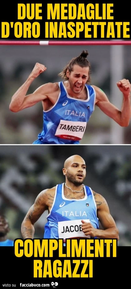 Due medaglie d'oro inaspettate complimenti ragazzi