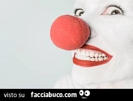 Nasone rosso da clown