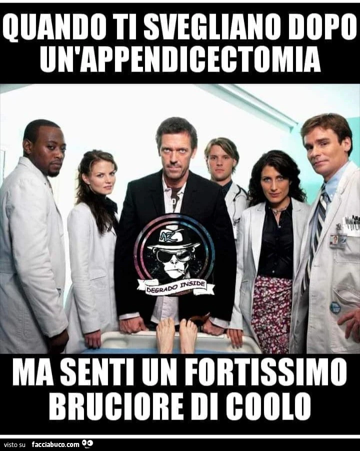 Quando ti svegliano dopo un appendicectomia ma senti