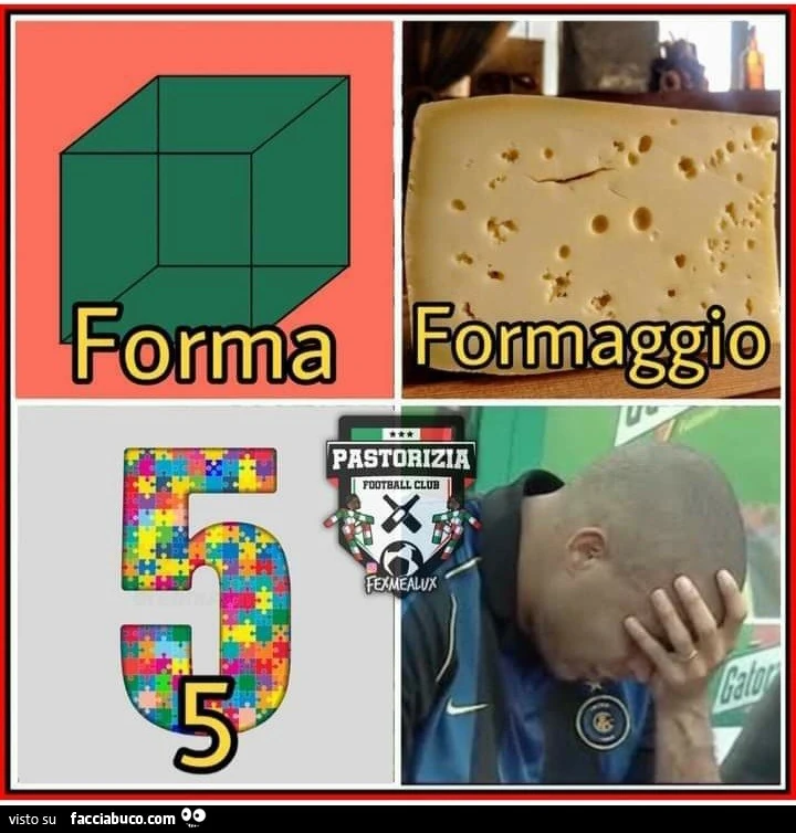 Forma formaggio cinque maggio