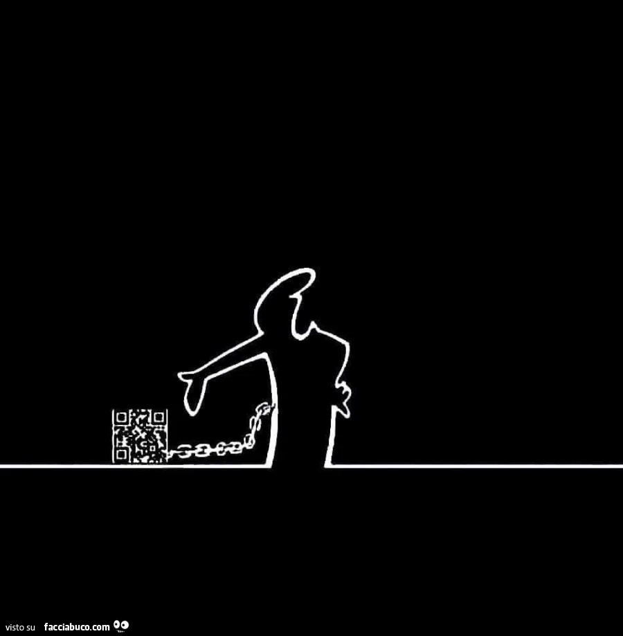 La Linea incatenata al qrcode