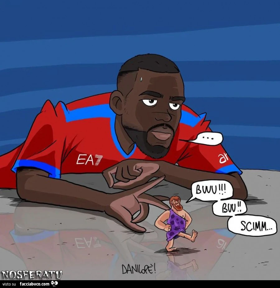 Koulibaly scimmia di merda