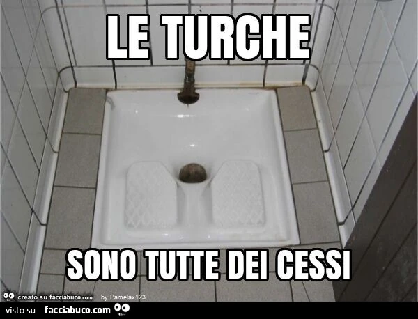 Le turche sono tutte dei cessi