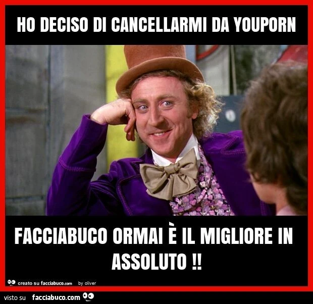 Ho deciso di cancellarmi da youporn facciabuco ormai è il migliore in assoluto