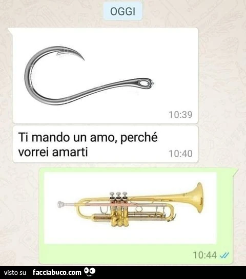 Ti mando un amo, perché vorrei amarti