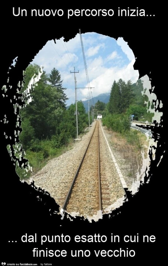 Un nuovo percorso inizia&hellip; dal punto esatto in cui ne finisce uno vecchio