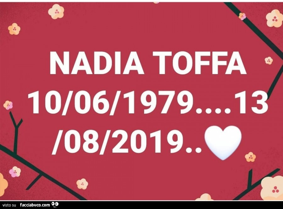 Nadia Toffa 13 08 2019