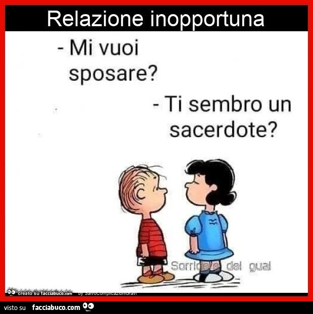 Relazione inopportuna