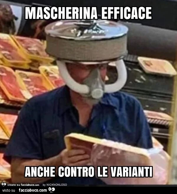 Mascherina efficace anche contro le varianti