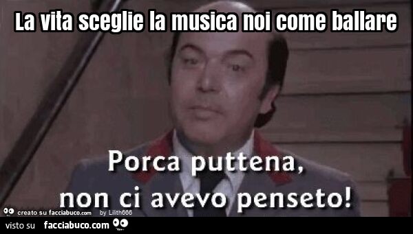 La vita sceglie la musica noi come ballare