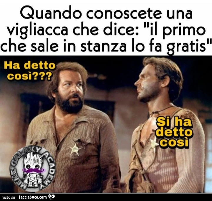 Il primo che sale scopa gratis