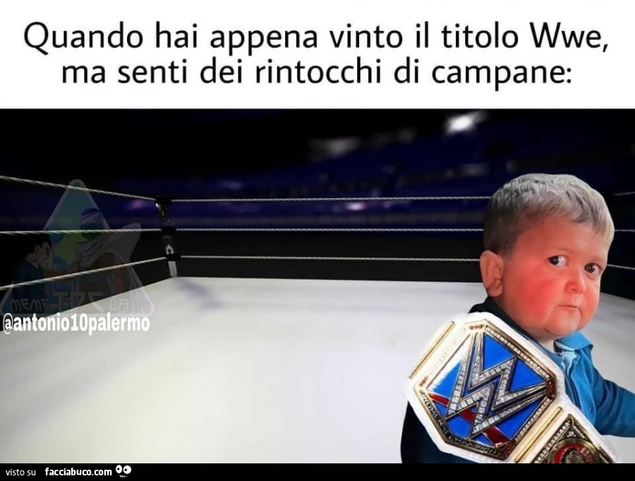 Quando hai appena vinto il titolo wwe, ma senti dei rintocchi di campane