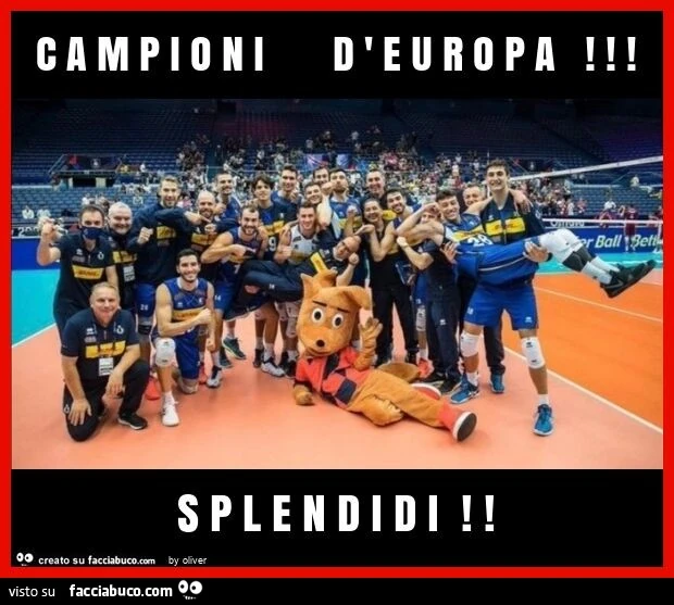 C a m p i o n i d ' e u r o p a! S p l e n d i d i