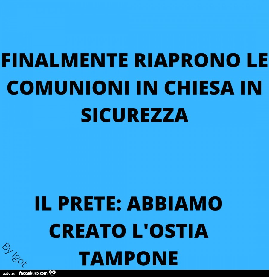 Finalmente riaprono le comunioni in chiesa in sicurezza il prete: abbiamo creato l'ostia tampone