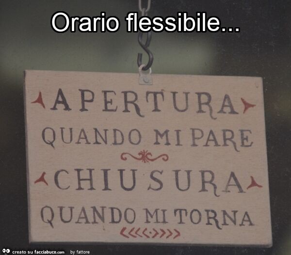 Orario flessibile
