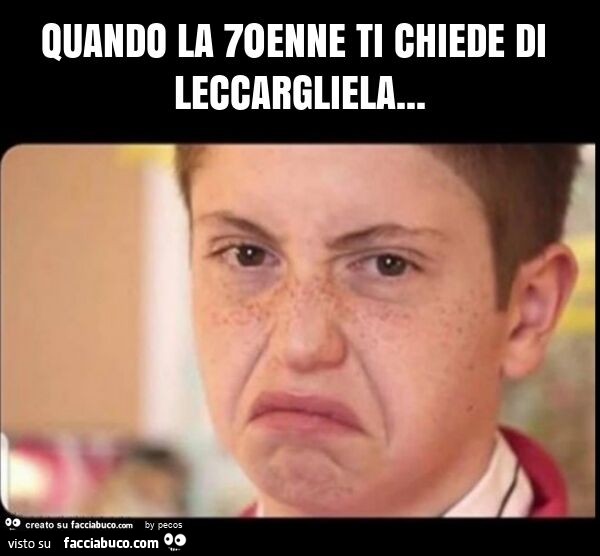 Quando la 70enne ti chiede di leccargliela