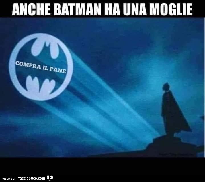 Anche batman ha una moglie