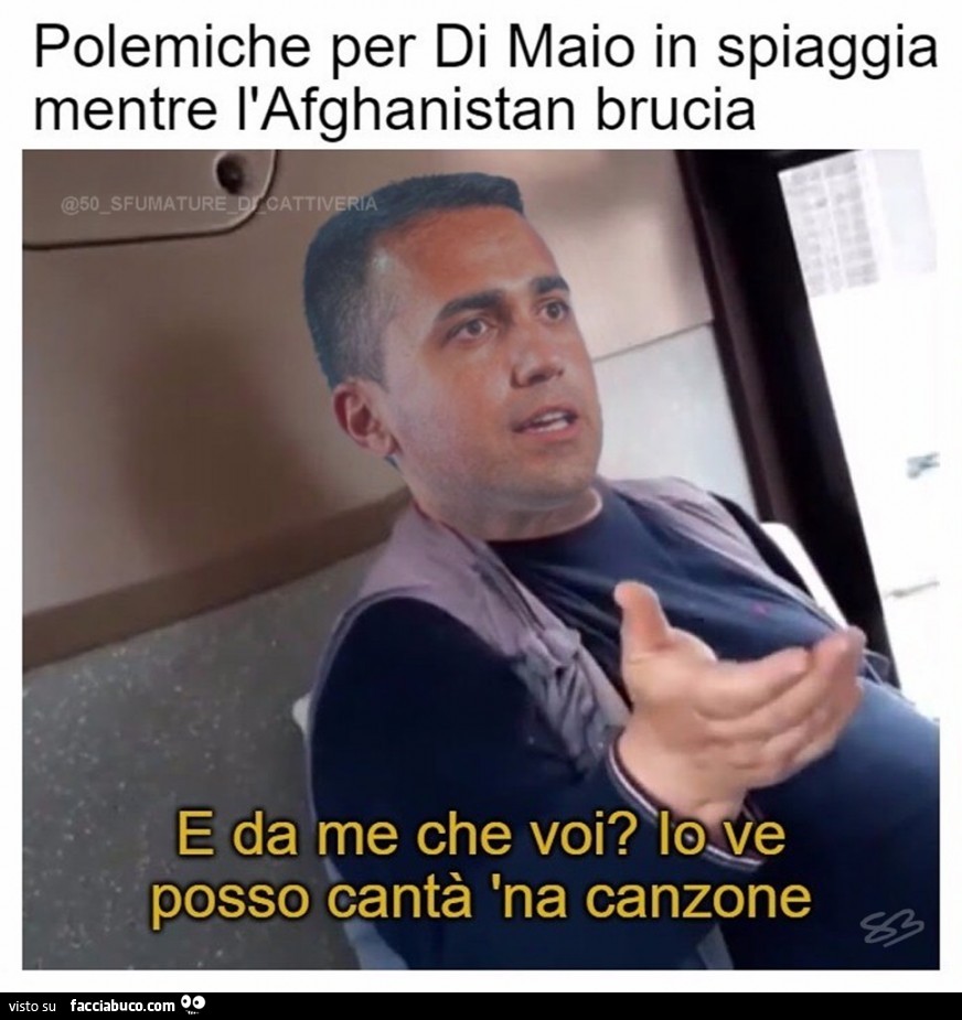 E da me che voi? Io ve posso cantà 'na canzone