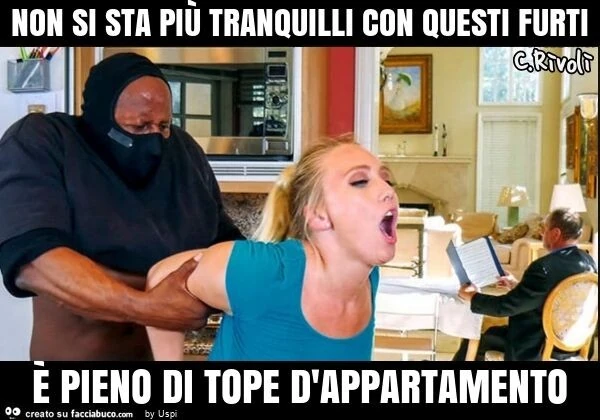 Non si sta più tranquilli con questi furti È pieno di tope d'appartamento