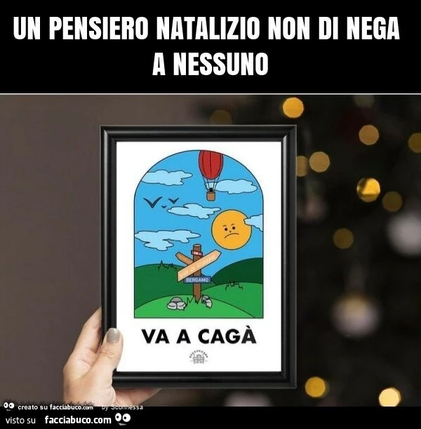 Un pensiero natalizio non di nega a nessuno