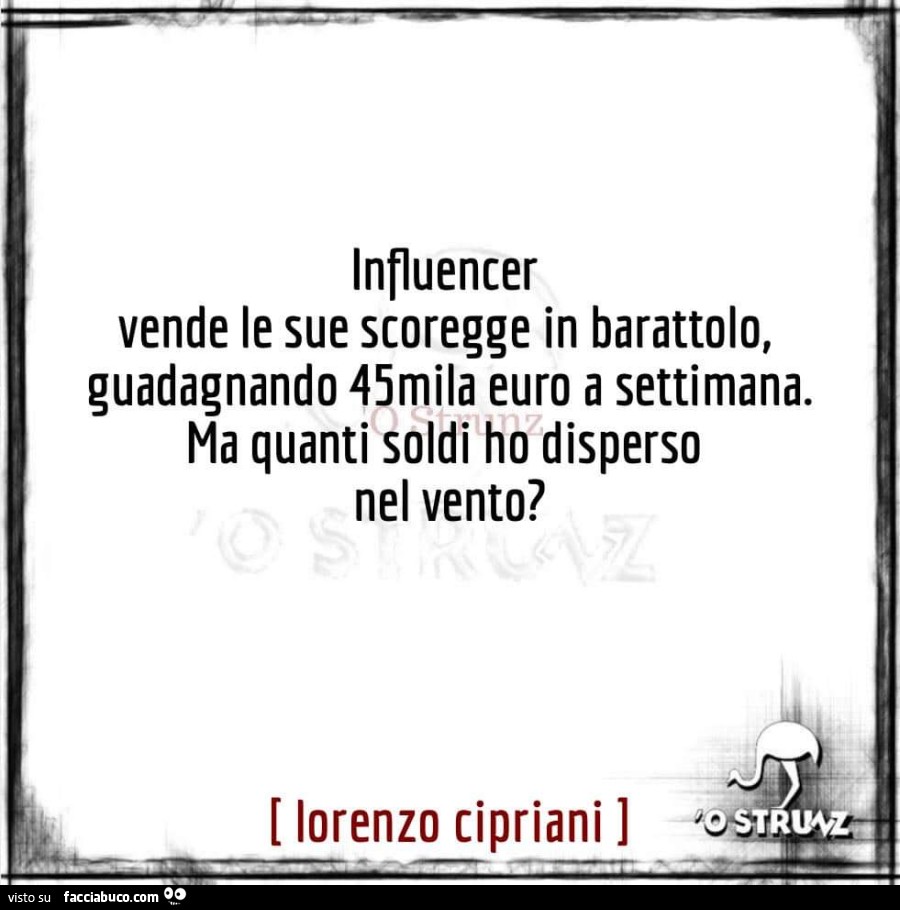 Influencer vende le sue scoregge in barattolo, guadagnando 45mila euro a settimana. Ma quanti soldi ho disperso nel vento?