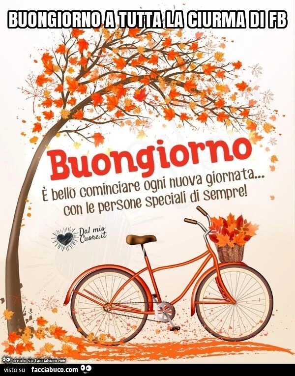 Buongiorno a tutta la ciurma di fb