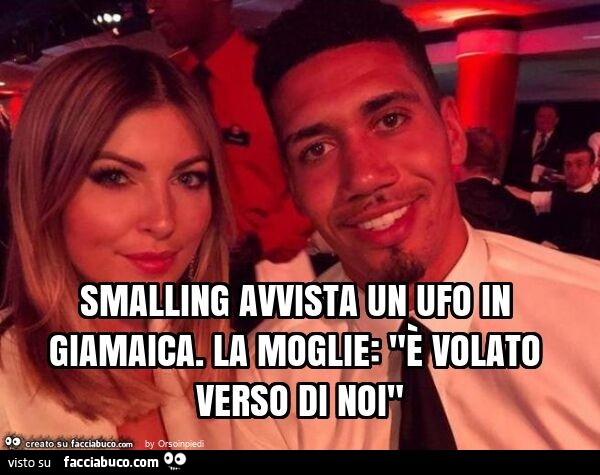 Smalling avvista un ufo in giamaica. La moglie: "è volato verso di noi"