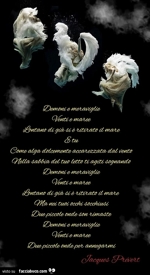 Demoni e meraviglie. Venti e maree lontano di giร si รจ ritirato il mare e tu
