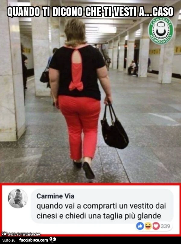 Quando ti dicono che ti vesti a&hellip; caso