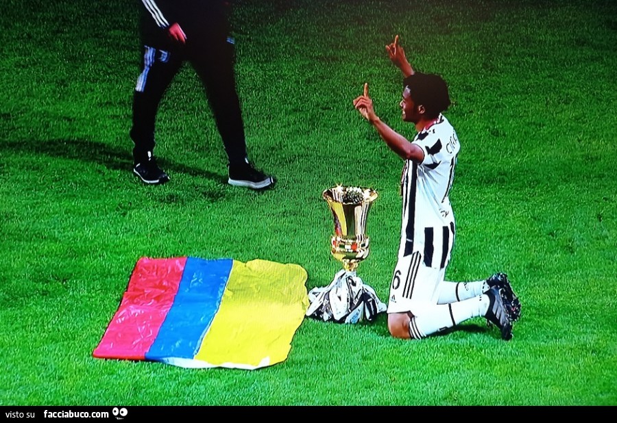 Cuadrado esulta per la Coppa Italia