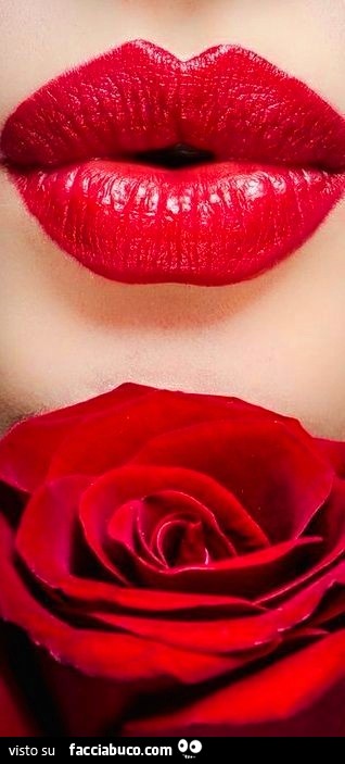 Labbra rosse e rosa